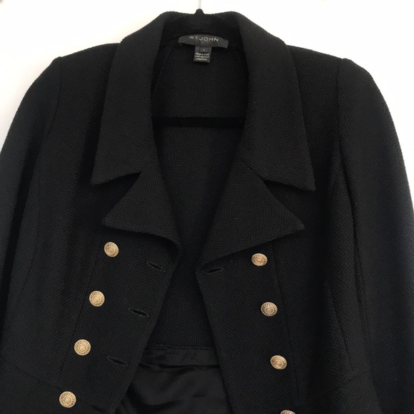 St John - Gail Knit Double Breasted Jacket - Picture 6 of 9